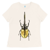 Bone hercules beetle Ladies Tee - LillyAllenDesigns