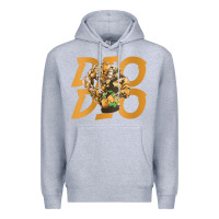 Heather Grey jojo bizarre Premium Hoodie - DesigneFamous