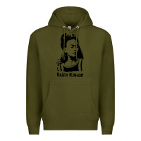 Army Green frida kahlo Premium Hoodie - DesigneFamous