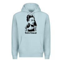 Blue Mist frida kahlo Premium Hoodie - DesigneFamous