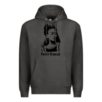 Charcoal Heather frida kahlo Premium Hoodie - DesigneFamous