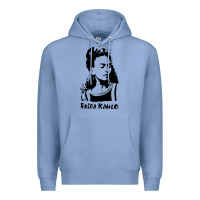 Colony Blue frida kahlo Premium Hoodie - DesigneFamous
