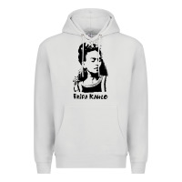 Dove Grey frida kahlo Premium Hoodie - DesigneFamous