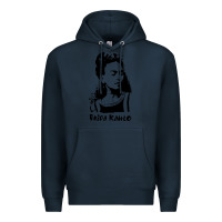 Navy frida kahlo Premium Hoodie - DesigneFamous