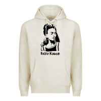 Oatmeal Heather frida kahlo Premium Hoodie - DesigneFamous