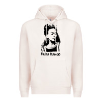 Pale Pink frida kahlo Premium Hoodie - DesigneFamous