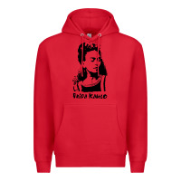 Red frida kahlo Premium Hoodie - DesigneFamous