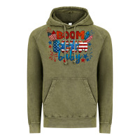 Vintage Olive boom boom baby 4th of july Vintage Hoodie - BarkalooDesign