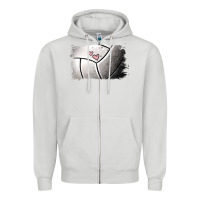 Dove Grey Volleyball Brushstroke Zipper Hoodie - RanaPortraitStore