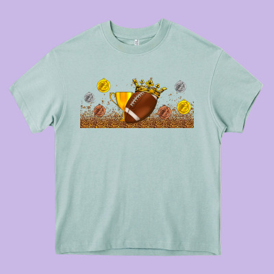 Winner Cup American Football Libbey Glass Heavy Core Tee Designed By Bundleandbundleshop