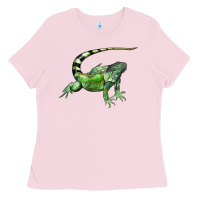 Bubblegum Pink İguana Ladies Tee - LillyAllenDesigns
