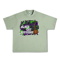 Oil Green black cat apothecary Urban Heavy Tee - SublimationCraftShop