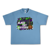 Pebble Blue black cat apothecary Urban Heavy Tee - SublimationCraftShop