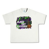 Pistachio black cat apothecary Urban Heavy Tee - SublimationCraftShop