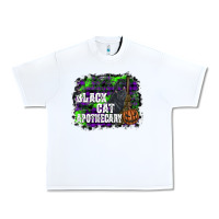 White black cat apothecary Urban Heavy Tee - SublimationCraftShop