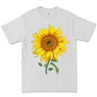 Dove Grey Bambino Sunflower Premium Tee - LillyAllenDesigns