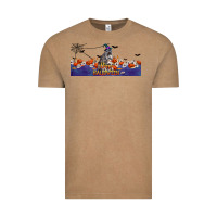 Vintage Coffee Happy Halloween Raccon Vintage Tee - LillyAllenDesigns