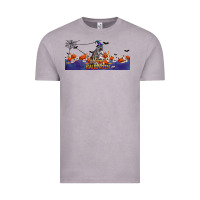 Vintage Zinc Happy Halloween Raccon Vintage Tee - LillyAllenDesigns