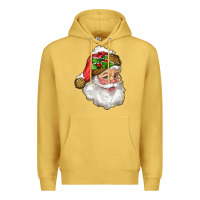 Antique Gold santa with snow Premium Hoodie - RanaPortraitStore