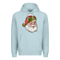 Blue Mist santa with snow Premium Hoodie - RanaPortraitStore