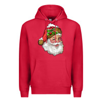 Cardinal santa with snow Premium Hoodie - RanaPortraitStore