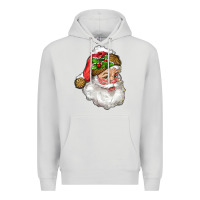 Dove Grey santa with snow Premium Hoodie - RanaPortraitStore