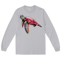 Moon Dust sea turtle pink glitter Long Sleeve Tee - Artiststas