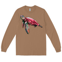 Toasted Coconut sea turtle pink glitter Long Sleeve Tee - Artiststas