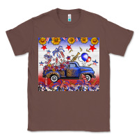 Chestnut Fourth Of July Truck American Flag Classic Tee - FaDigitalArtStudio