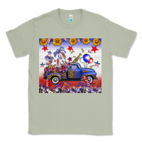 Matcha Fourth Of July Truck American Flag Classic Tee - FaDigitalArtStudio