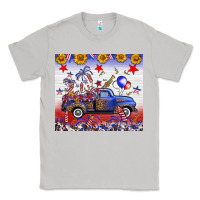 Moon Dust Fourth Of July Truck American Flag Classic Tee - FaDigitalArtStudio