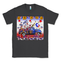 Smoke Fourth Of July Truck American Flag Classic Tee - FaDigitalArtStudio