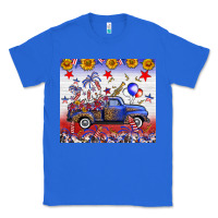 True Royal Fourth Of July Truck American Flag Classic Tee - FaDigitalArtStudio
