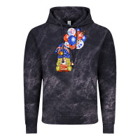 Cloud Black patriotic gnome balloon Vintage Hoodie - BarkalooDesign