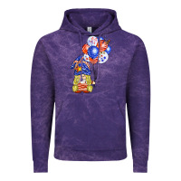 Cloud Purple patriotic gnome balloon Vintage Hoodie - BarkalooDesign