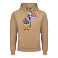 Vintage Coffee patriotic gnome balloon Vintage Hoodie - BarkalooDesign