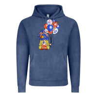 Vintage Denim patriotic gnome balloon Vintage Hoodie - BarkalooDesign