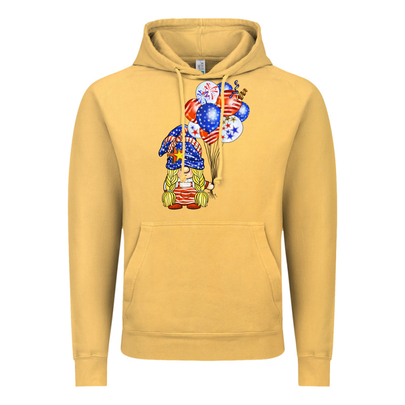 Patriotic Gnome Balloon Vintage Hoodie by BarkalooDesign | Teevron