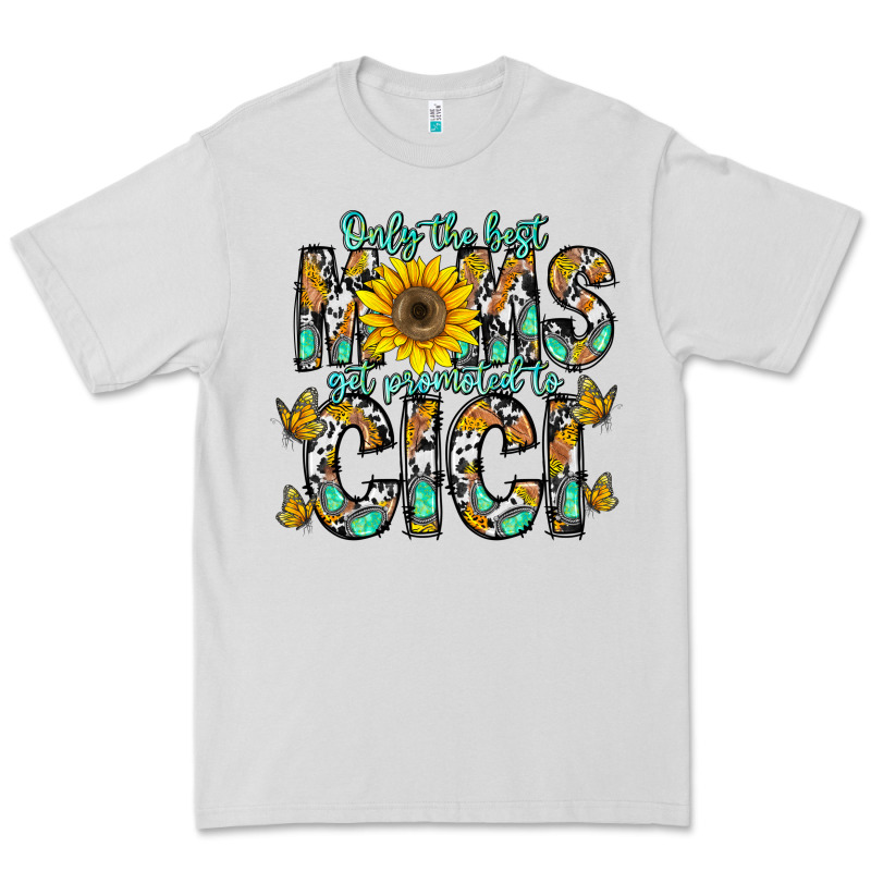 Only The Best Moms Get Promoted To Cici Premium Tee by CowhideDigitalArt | Teevron