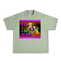 Oil Green eat drink and be scary cow Urban Heavy Tee - LillyAllenDesigns