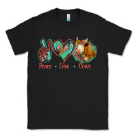 Black Peace Love Cows Classic Tee - Jasminsmagicworld