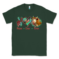 Sports Green Peace Love Cows Classic Tee - Jasminsmagicworld