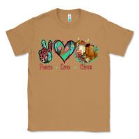 Toasted Coconut Peace Love Cows Classic Tee - Jasminsmagicworld
