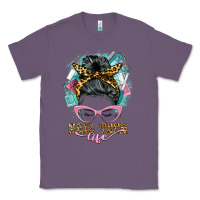 Lavender nail tech life messy bun Classic Tee - BarkalooDesign