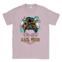 Lilac nail tech life messy bun Classic Tee - BarkalooDesign