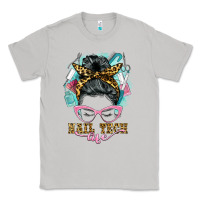 Moon Dust nail tech life messy bun Classic Tee - BarkalooDesign