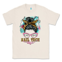 Natural nail tech life messy bun Classic Tee - BarkalooDesign
