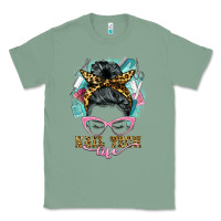 Sage nail tech life messy bun Classic Tee - BarkalooDesign
