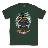 Sports Green nail tech life messy bun Classic Tee - BarkalooDesign