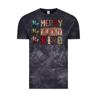 Cloud Black be merry be jolly be kind Vintage Tee - SublimationCraftShop